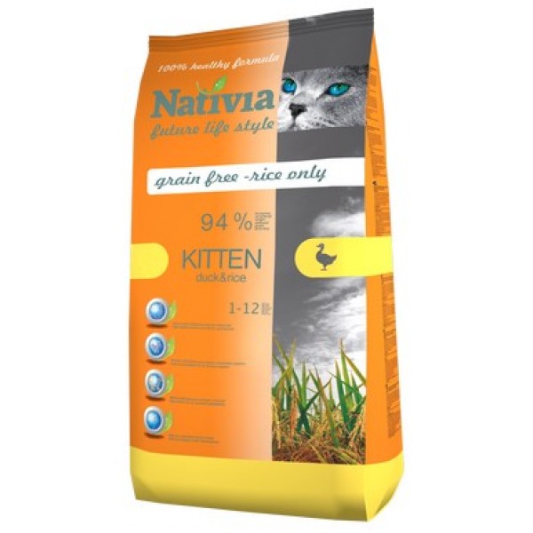 Nativia Kitten - Duck&Rice 10 kg